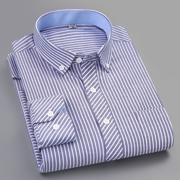 

100% cotton solid color striped shirt plaid shirt long sleeve mens shirts casual slim fit oxford mens dress shirts, White;black