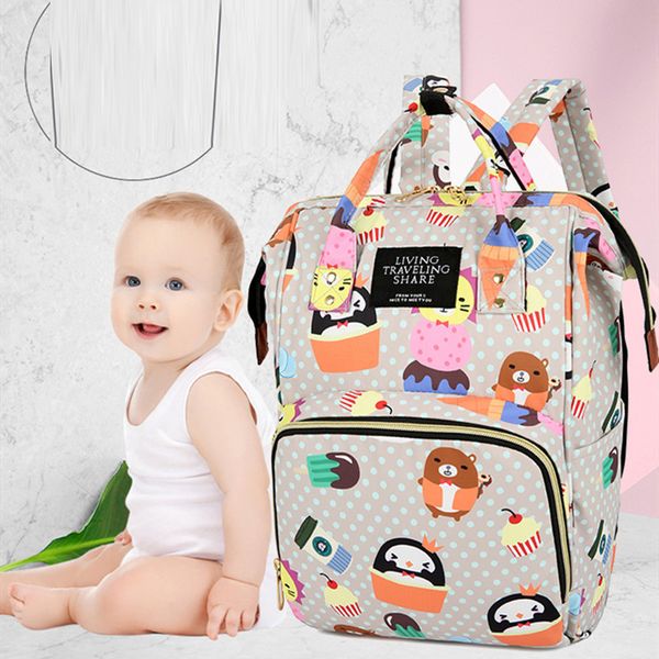 

2020 пеленки сумка мумия материнства детские сумки малые путешествия серый детские подгузники изменение рюкзак женщины изолированный обед ме