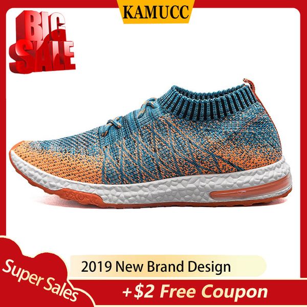 

2019 autumn men shoes mesh air beathable casual men summer shoes socks sneakers tennis masculino plus size 39-46, Black