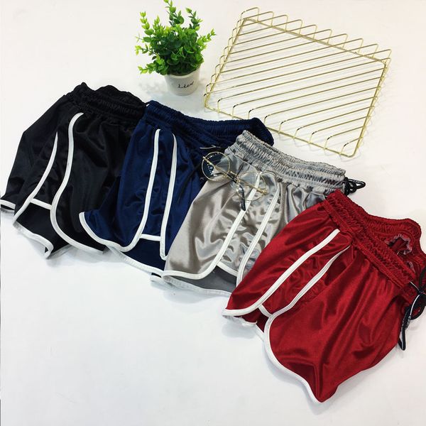 

new fashion 2020 summer plus size short women high waist casual wide leg female shorts red, White;black