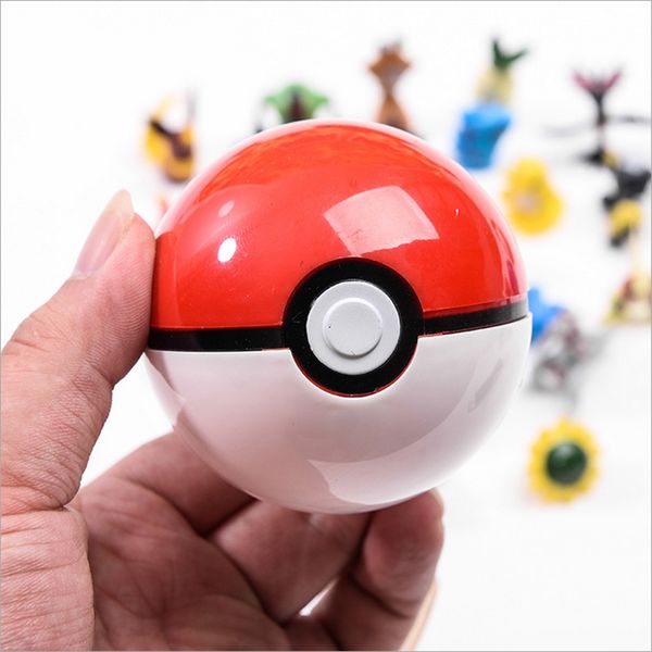 

9 patterns 7cm pokeballs kids toy pet elf ball 2.75'' red pocket monster pet figures treasure dream toys pokemongo game ball toys