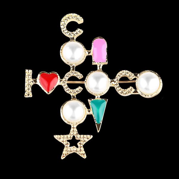 Брошь с жемчужным крестом, костюм Коко, булавка на лацкане, знаменитый ювелирный подарок для любви, высокое качество