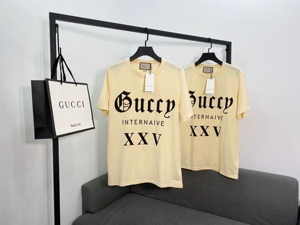 

мужчины женщина designertshirts летнего новый brandshirt мужских top тройники письмо печатной дорогая рубашка b105866d, White