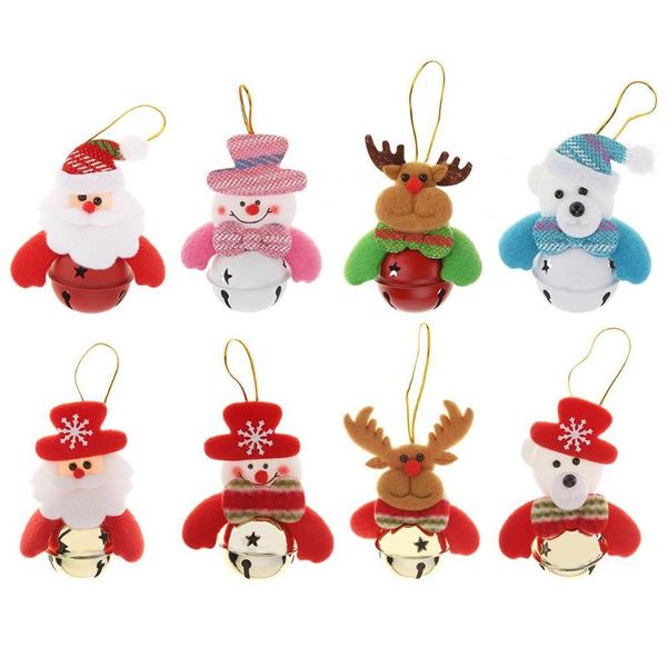 

cute christmas doll bell hanging ornament xmas new year tree pendant decor