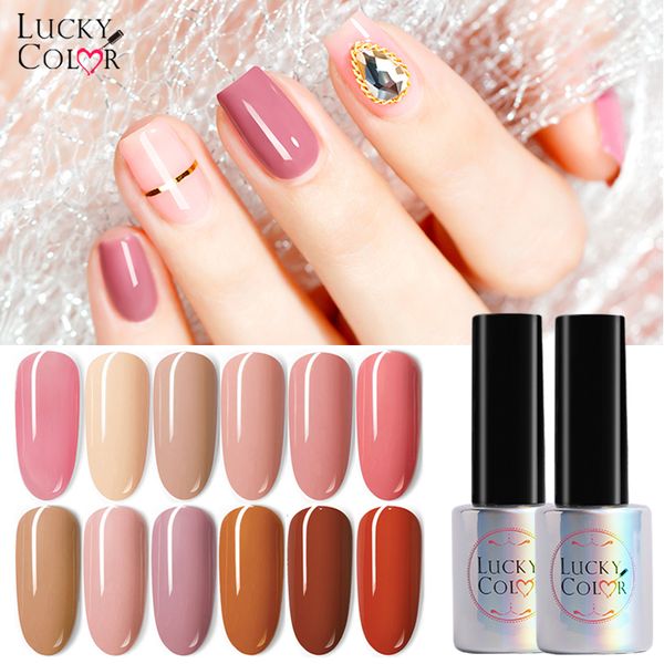 

nail polish 10ml solid color nude pink red beauty design long lasting soak off led uv nail art lacquer for nails diy decorations, Red;pink