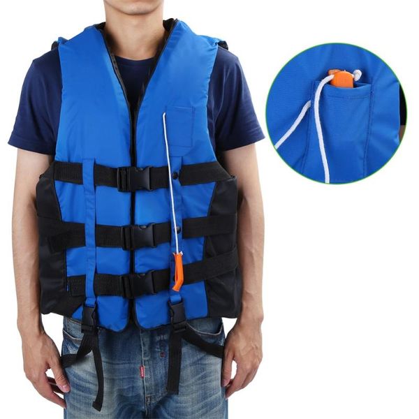 

universal life jacket drifting swimming boating ski preservers vest water sports fishing life jackets with whistle