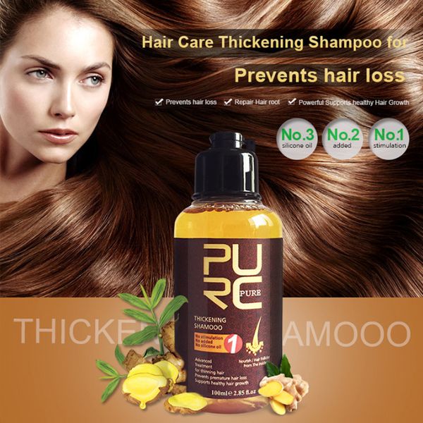 

1pcs ginger hair shampoo essence treatment for hair loss help regrowth smooth for men women tslm2