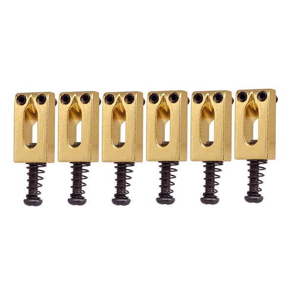 

zinc alloy electric guitar tremolo fixed bridge string saddle diy parts gold