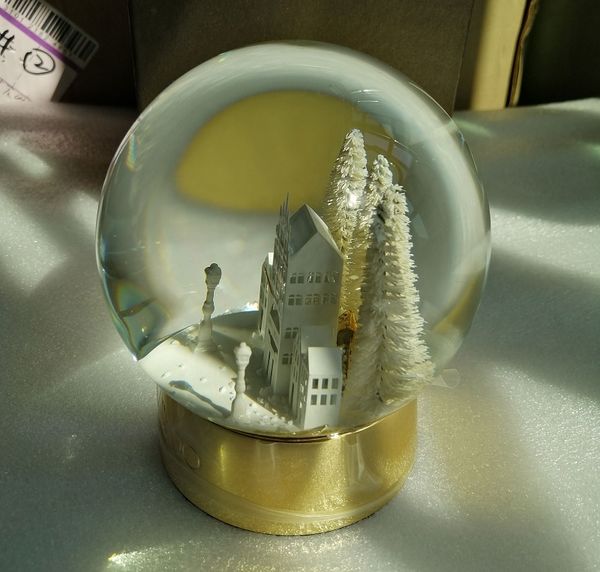 

christmas tree snow globe home decoration with christmas tree inside crystal ball special novelty vip gift with gift box