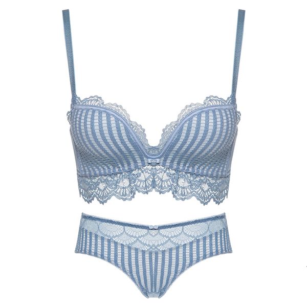 

cinoon new lace lingerie bra set women bra set push up bras underwear sets 3/4 cup adjustable bras and panties, Black;white