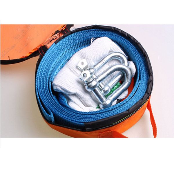 

3m 8tons car towing rope tow rope car traction trailer with cable u-hook