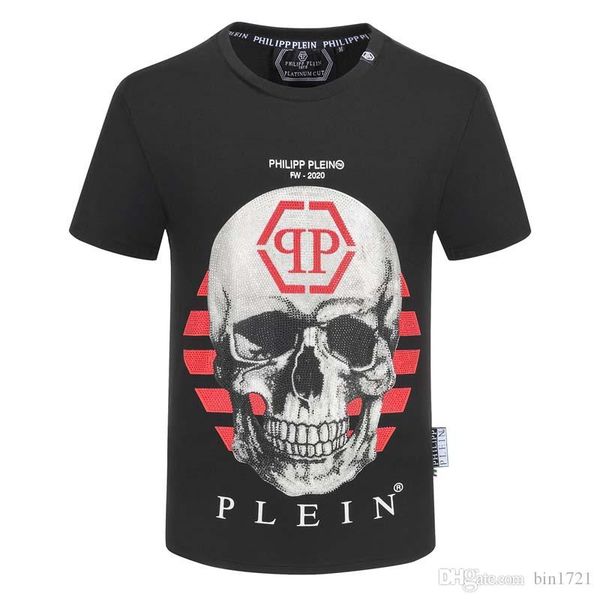 

2020 18ss spring and summer new high grade cotton printing short sleeve round neck panel t-shirt size: s-l-xl-xxxl- color: black white m432, White;black