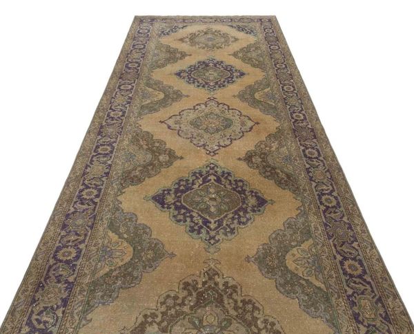 

vintage runnerreal handmade wool rug, unique area rug, hall runner kitchen rug 1675