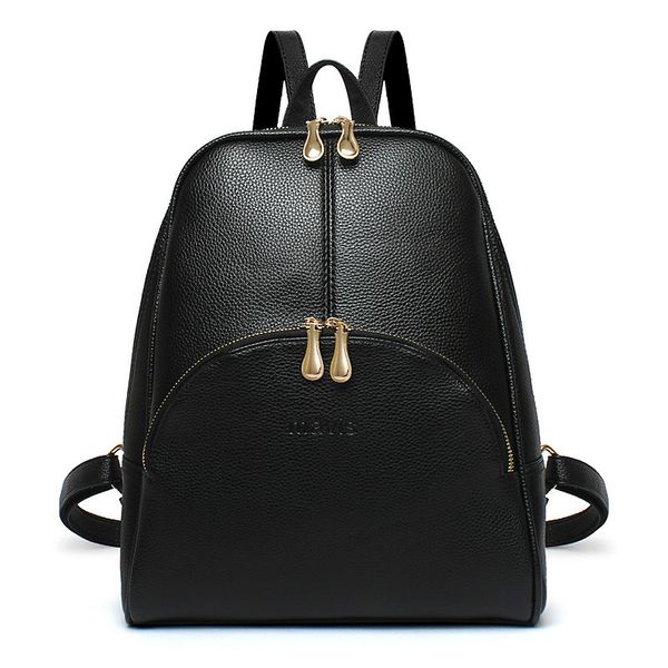 

acelure black red pu leather women backpack simple style fashion backpacks bags preppy style teenagers students girl school bag