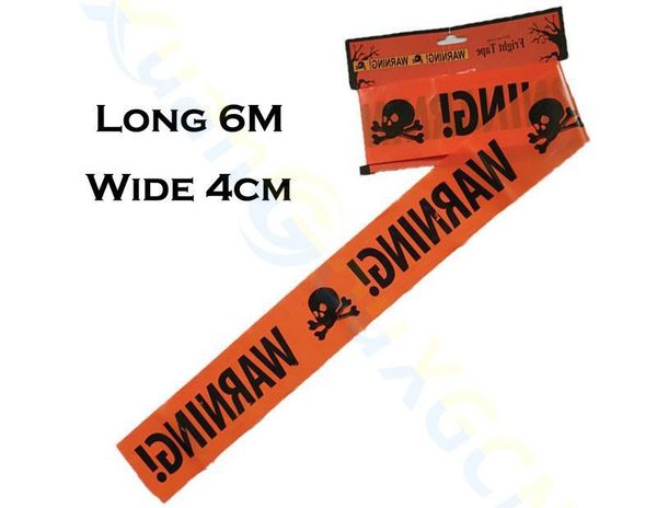 2021 Halloween Warning Caution Tape 6M Halloween Party Dangerous Tape