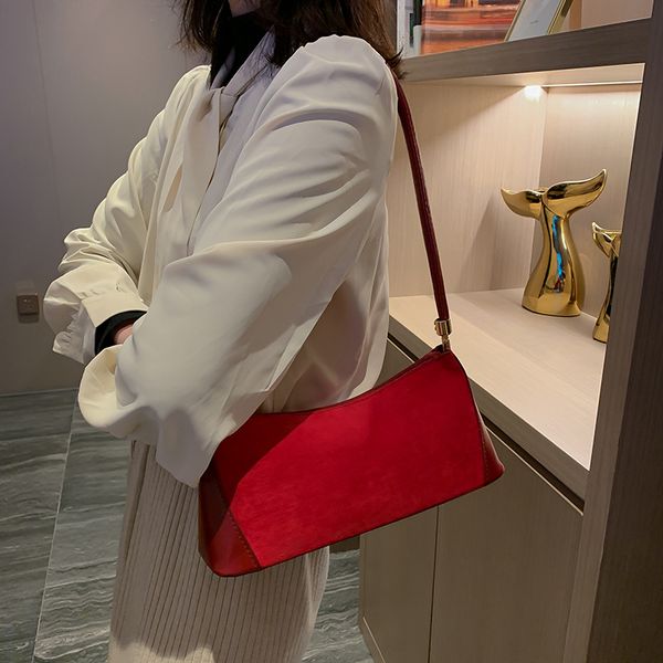 

2020 new women's shoulder bag japanese and korean retro ladies clutch bag fashion simple armpit ladies shoulder