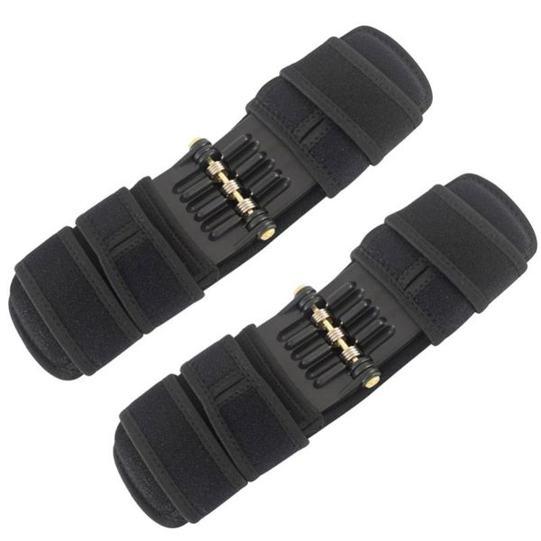 

mry 1/2 pcs power lift joint support knee pads breathable non-slip powerful rebound force knee joint support pads, Black;gray