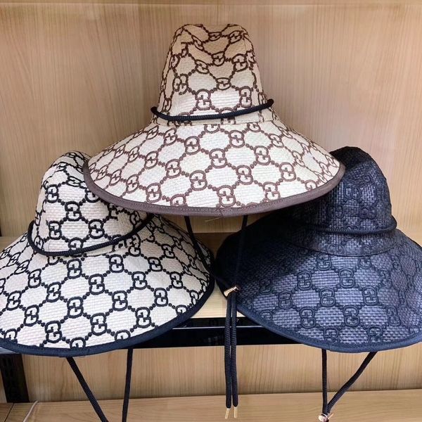 

Роскошный Большой Lafite Hat Купол Пляжная Женская Шляпа Солнца Летняя Наружная Мода