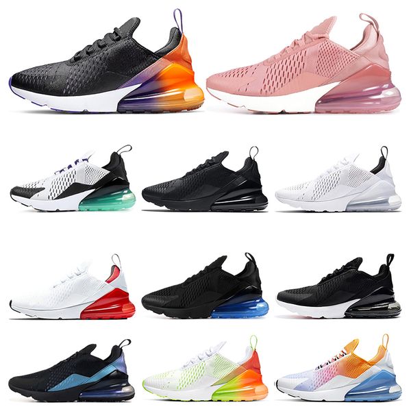 

new running shoes for men triple black white black gradient rainbow firecracker laser fuchsia womens sports sneakers size 36-45