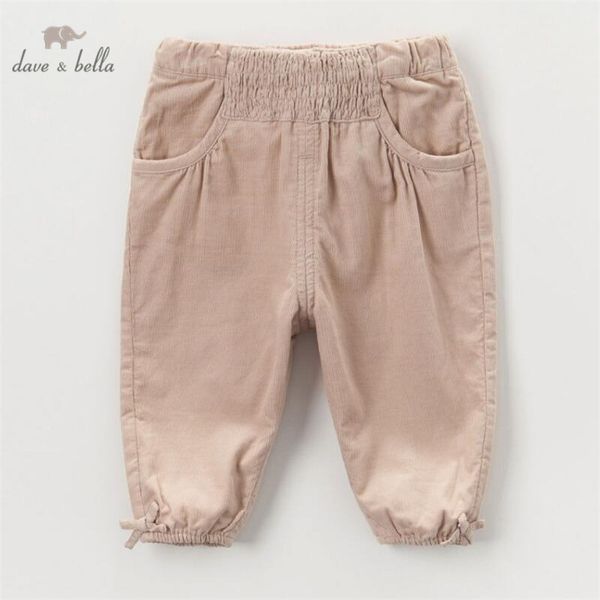 

dave bella autumn baby girls bow pants girls trousers 100%cotton children pants kids infant clothes toddle trousers, Blue