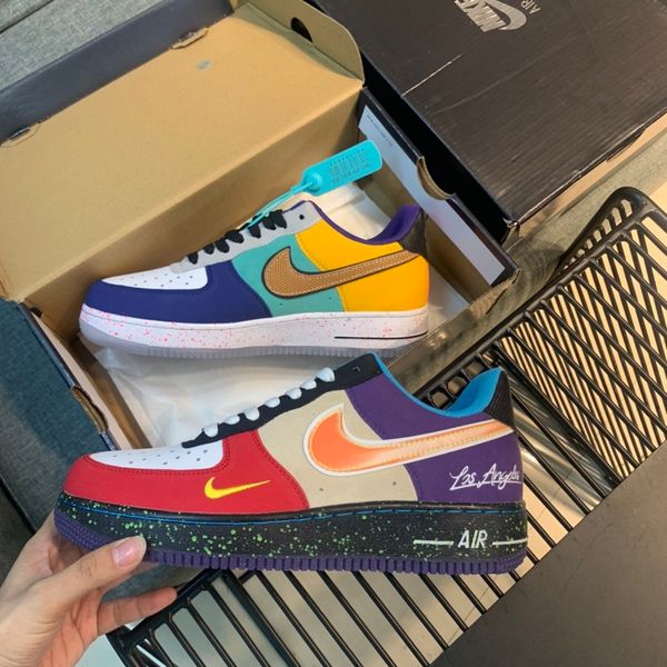 

new mens skateboard shoes what the la low 1 07 one nyc city of athletes 1s duck running shoes tripler sports trainers sneakers, Black