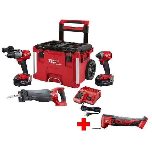 

M18 fuel 18 volt lithium ion bru hle cordle combo kit 3 tool with m18