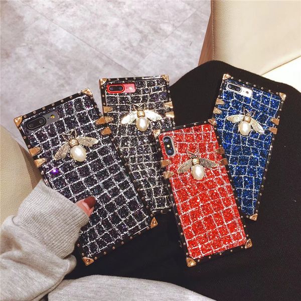 

2019 new arrival phone case designer all-inclusive luxury bee for iphonex /xs max/xr 7plus/8plus 7/8 6/6p back cover phone case three style