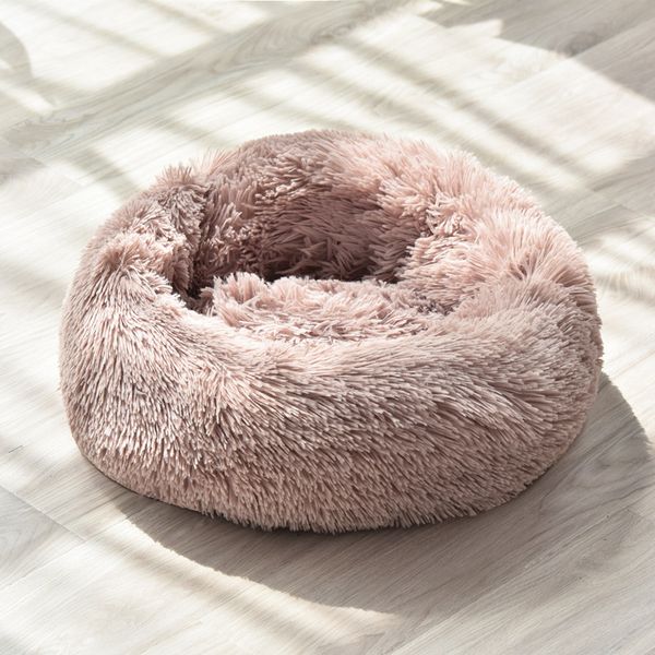 

kennels & pens super soft dog bed washable long plush kennel deep sleeping bag sofa basket house beds for small medium large dogs cat