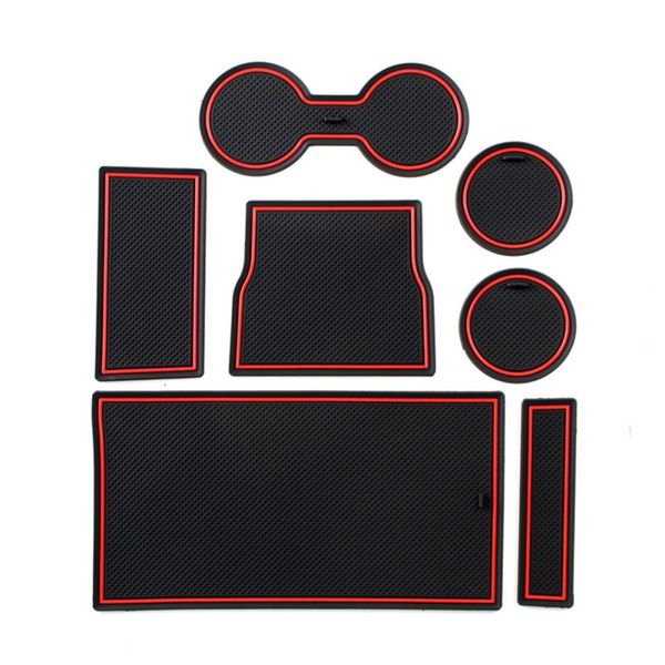 

7pcs / комплект интерьера на заказ кубок fit holder многофункциональный центр консоли liner салона acessories