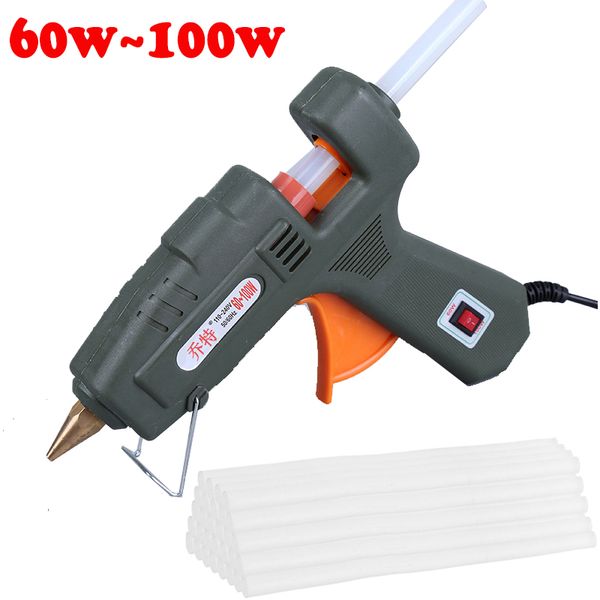 

melt glue gun 60w~100w 11mm glue stick craft glues 110~240v eu plug diy power tool thermo-gun professional heat gun