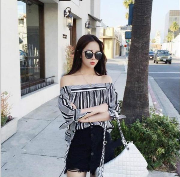 

new sunglasses are thin, women's color film retro sunglasses, arrow glasses, White;black