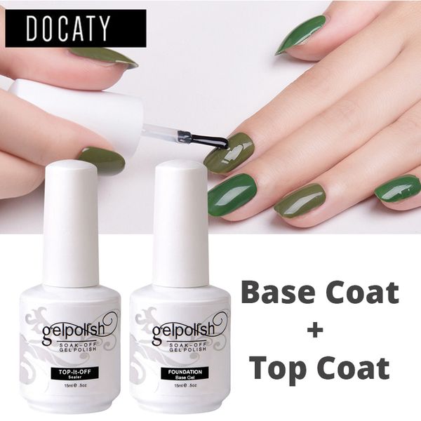 

docaty glitter base coat 8ml nail art uv led lamp gel lacquer transparent soak off gel varnish clear seal nail polish, Red;pink