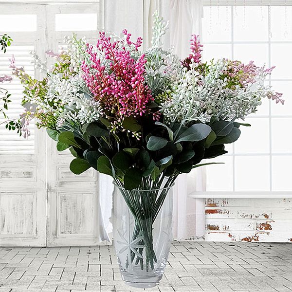 2019 Luxury Big Artificial Berry Fruit Flowers Plastic Fake Plants With Leaves For Home Decoration Accessories Plante Artificielle From Baiyulanflo