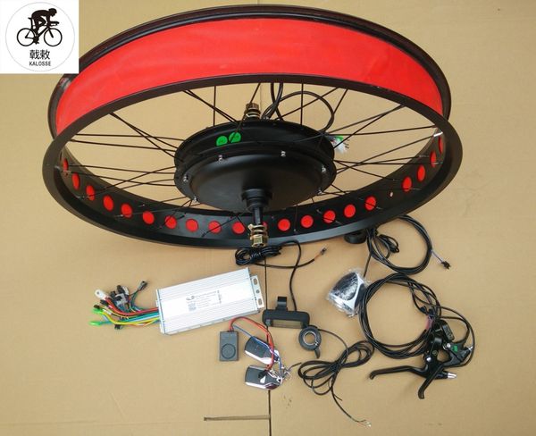 

kalosse snow bike rear motor 48v 3000w beach bicycle motor 190mm rear width motors