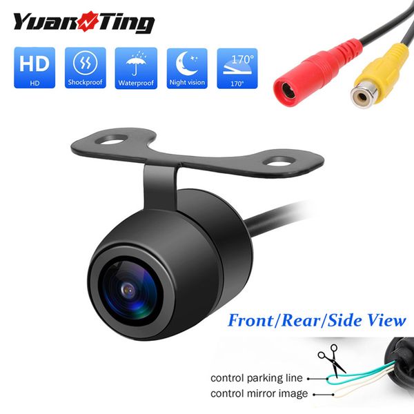 

yuanting waterproof 170 ccd reverse backup car front rear view reversing camera without guide line auto parking sensor system