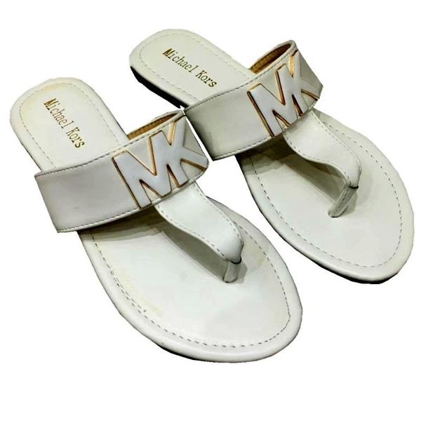 

women sandals designer shoes slip summer fashion smooth wide thick 35-42 sandals selling 2018 slippers, White