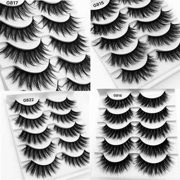 

20pairs 3d lashes false eyelashes natural eyelash extension volume lashes long cross faux eye makeup g800 g815 fake l