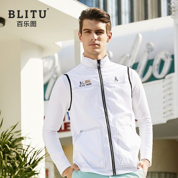 

golf jacket golf vest men winter thick clothing men keep warm wen, Red;blue