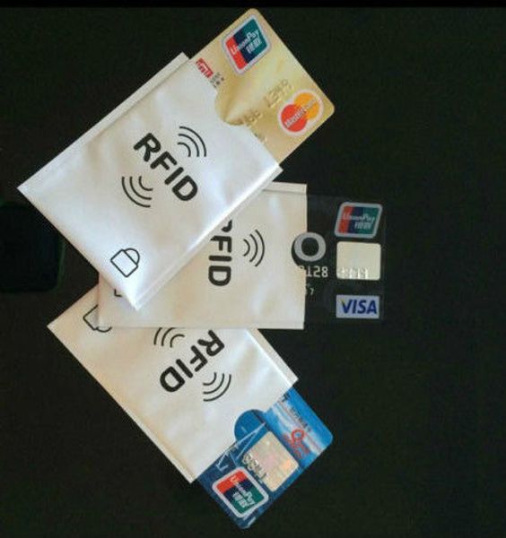 RFID anti roubo de manga seguro titular do cartão de crédito protetor