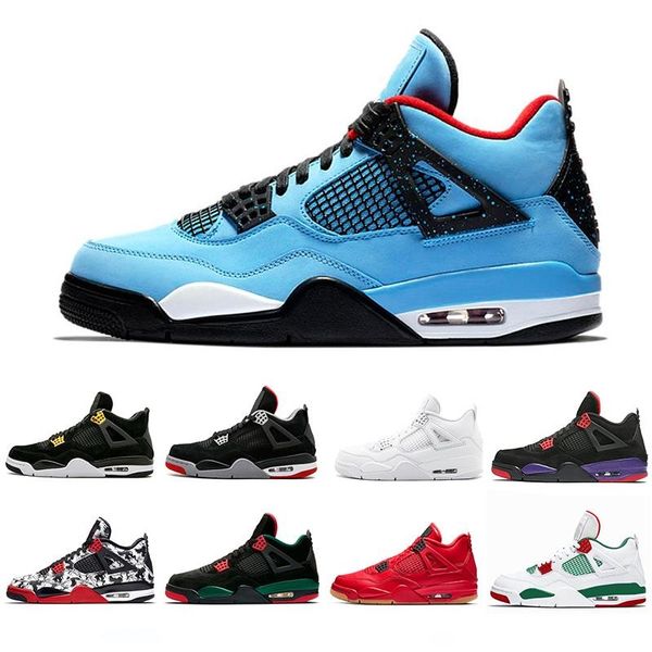 

new 4 men women basketball shoes 4s white cement red fear black cat altermate motorsport 89 black cat lightning travis scots j4 sneakers