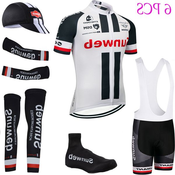 

uci tour de france team 2019 sunweb cycling jersey 20d pad bike shorts set summer quick dry bicycle warmers clothing, Black;red