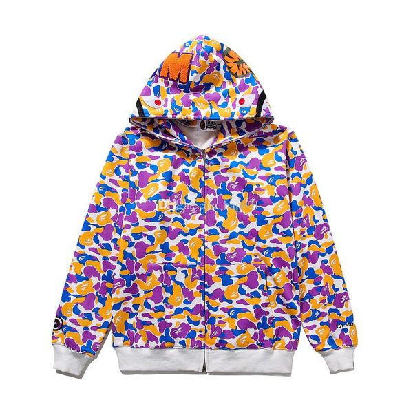 

bape mens designer hoodies couples designer jacket printing mens casual round neck sweatshirts size m-2xl, Black