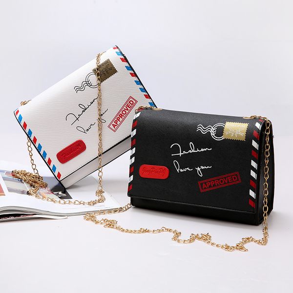 

women's bag small bag tide korean fashion wild messenger printed chain small square shoulder bags for women 2020