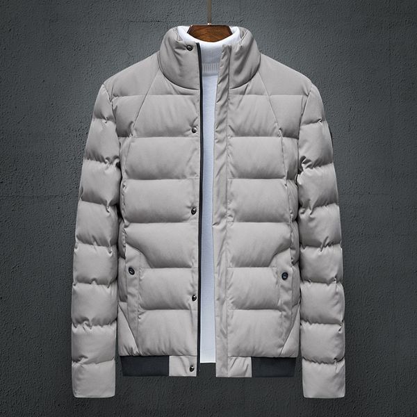

men's down & parkas the han edition of brief paragraph bread handsome cotton-padded clothes jacket winter male md, Black