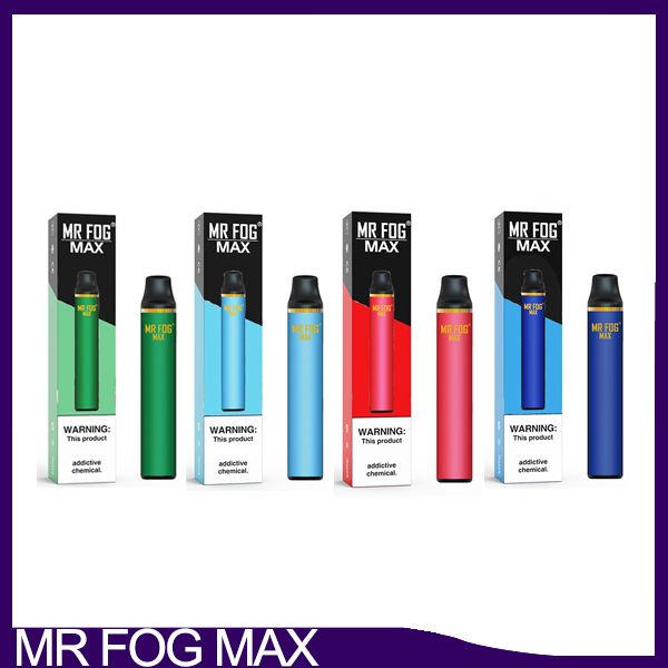 

Новые Mr Fog Max Одноразовая устройство 600mAh Аккумулятор Vape Pen System 800 пуфы Укажи 3,5 мл Испаритель VS поток слоеного Xtra