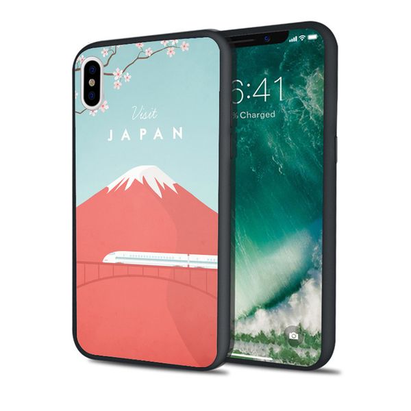 

fundas luxury japan travel phone case for iphone 11 pro xs max xr 8 7 6s plus 5s se 5 case black soft silicone tpu cover.
