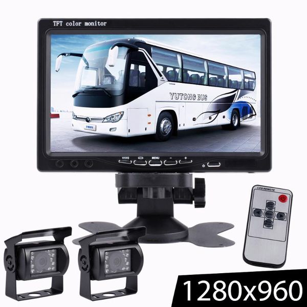 

7" tft lcd truck wired car monitor hd definition starlight night vision reverse camera parking system rearview monitors