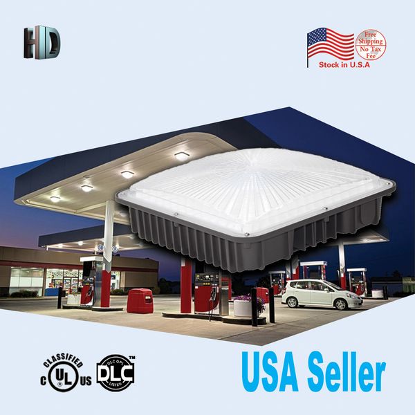 2019 Ul Dlc Listed 100w Led Canopy Lights Balcony Carport Driveway