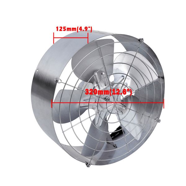

attic ventilator fan 3000 cfm 65w 12.6" gable vent exhaust mount for roof car exhaust fan