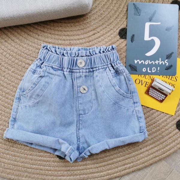 

2020 new arrival girls denim shorts summer girls shorts 1-6 years qh485, Black